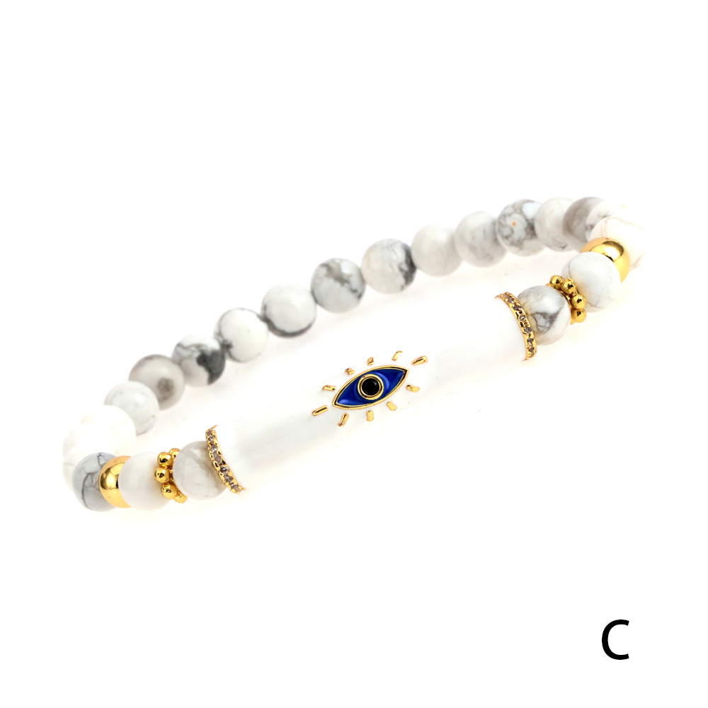 Fashion Eye Copper Enamel Bracelets 1 Piece