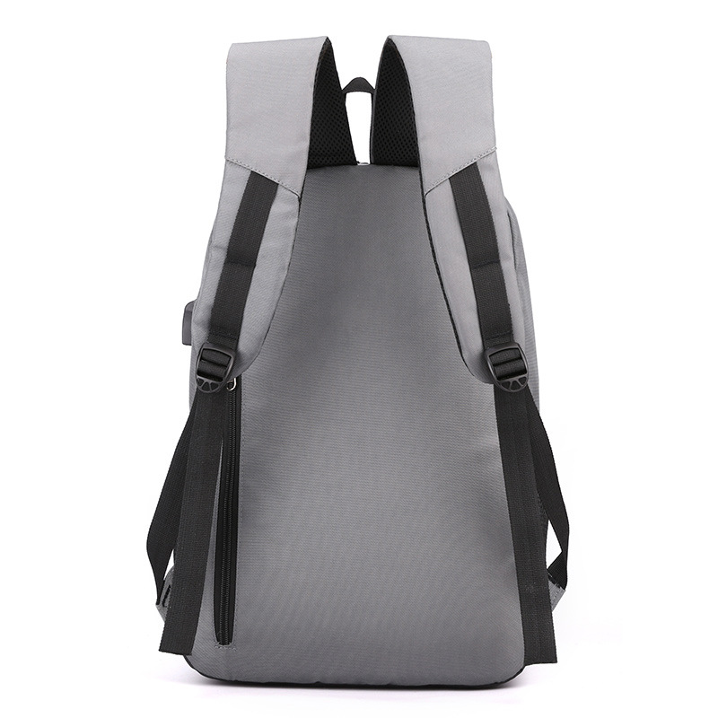 Mochila para computadora portátil de nailon para hombre con carga inteligente usb