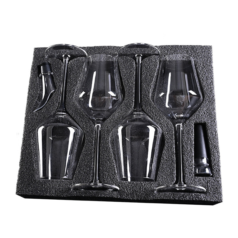 Copa de vino tinto Podor Juego de caja de regalo de 4 piezas Vino para el hogar Vaso de vino tinto Juego de vasos altos Juego de utensilios de vino transfronterizo