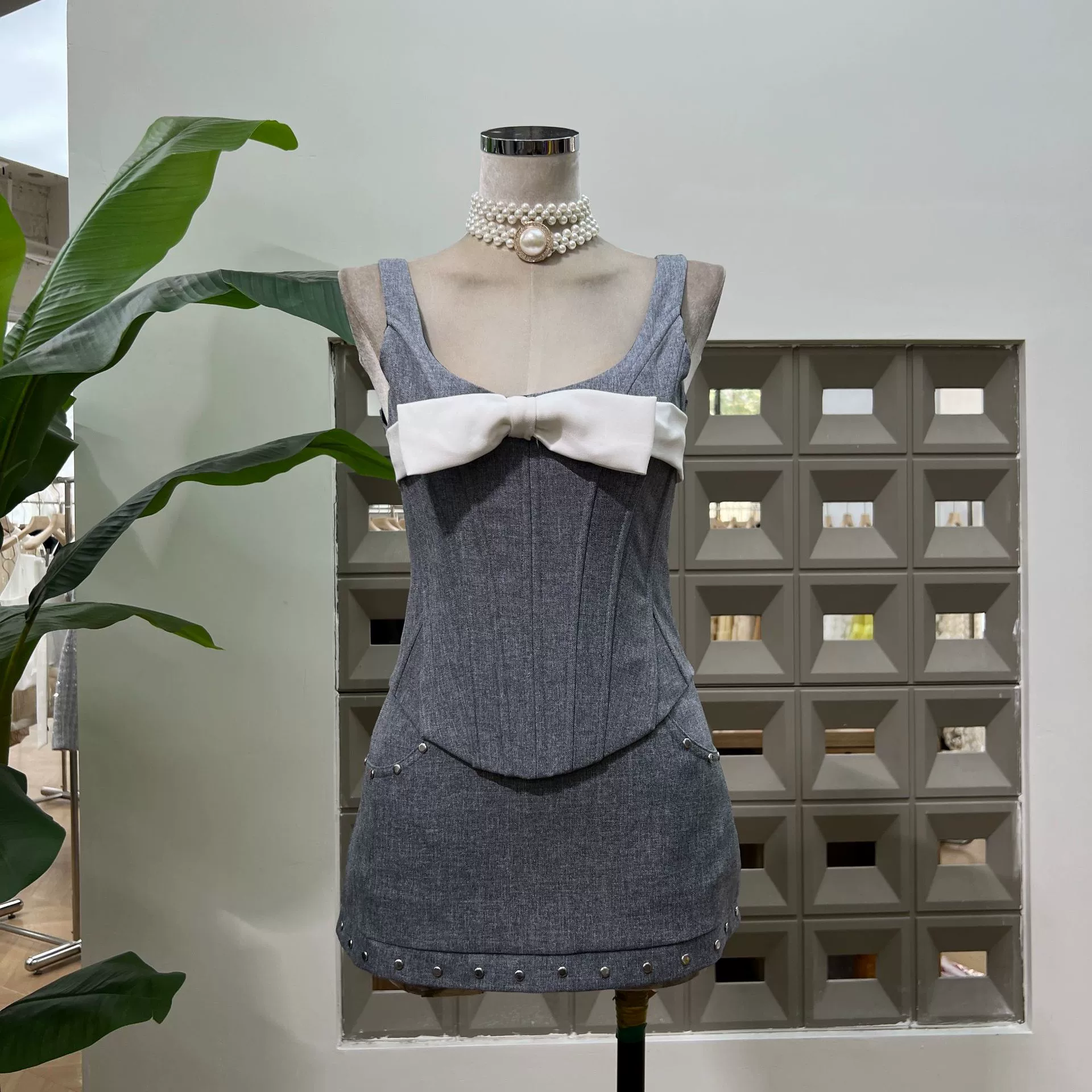 Amazon Женская летняя элитная серая рыбка кости жилет на шнуровке