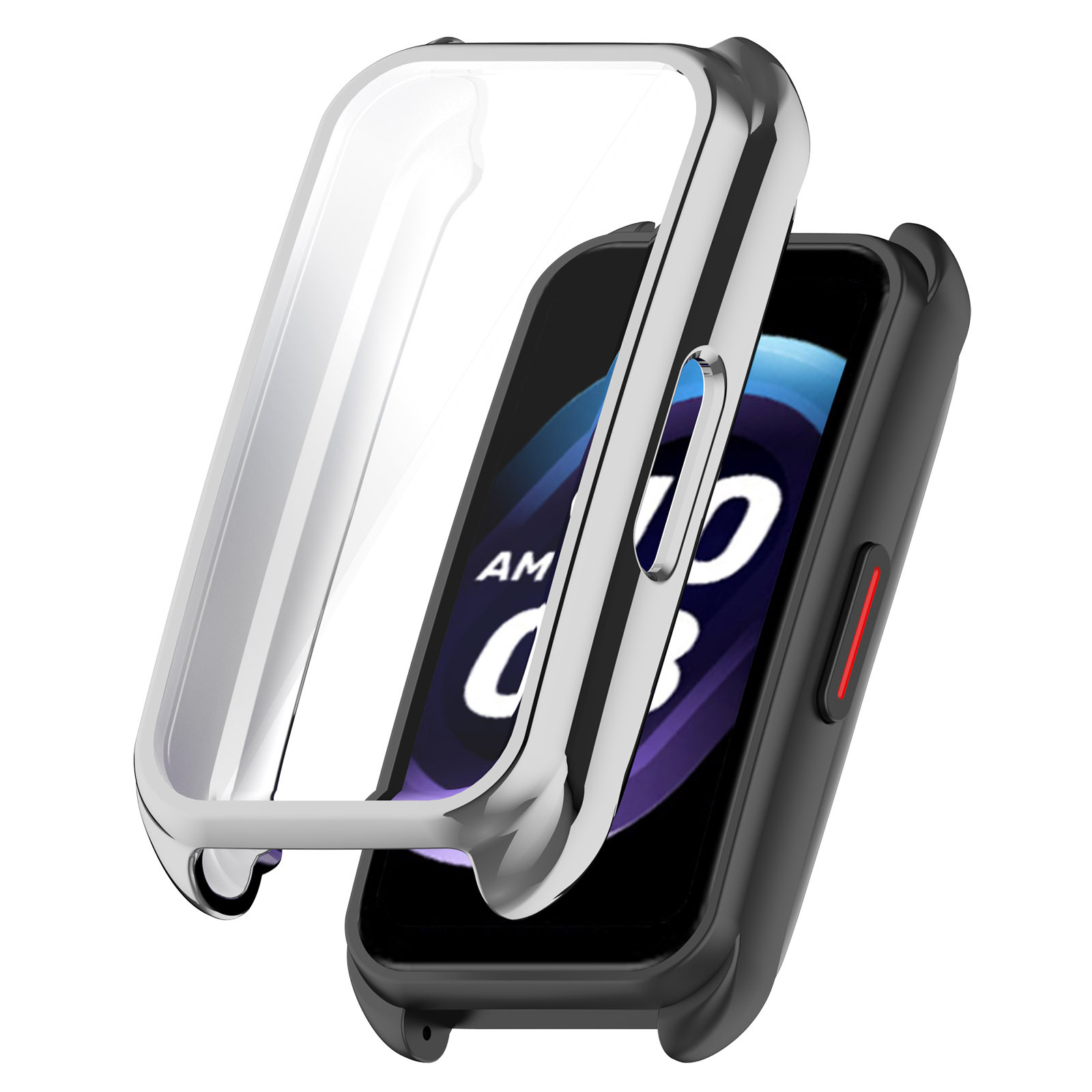 Suitable for keepb4 wristband protective case, tpu fully covered soft rubber case, keep B4 watch case, PC+ tempered film integrated case undefined