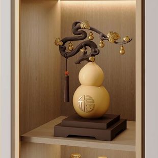 New Chinese-Style Fortune-Attracting Gourd Ornament for Living Room Tv Cabinet and Wine Cabinet Decoration, Five Blessings New Home Gift