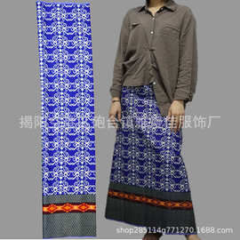 泰国马来西亚筒裙隆基纱笼女傣族民族风情服饰半身裙工厂直供批发