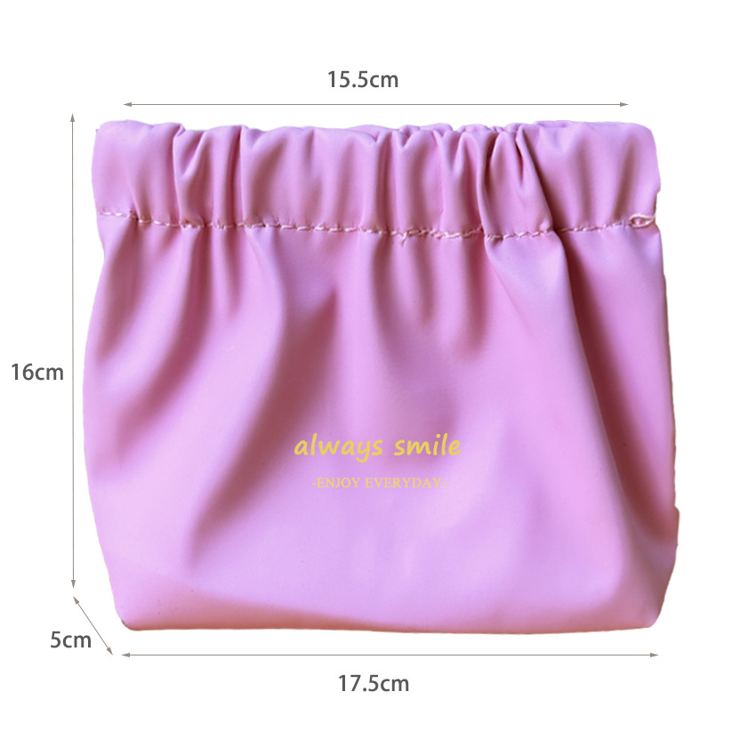 Nuevo impermeable pu bolsa de cosméticos lápiz labial de las mujeres sanitaria servilleta metralla bolsa de almacenamiento portátil cable de datos auriculares bolsa de almacenamiento
