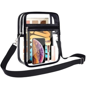 Amazon Cross-border Transparent PVC Shoulder Crossbody Shoulder Bag Gymnasium Portable Waterproof Beach Change Storage Bag