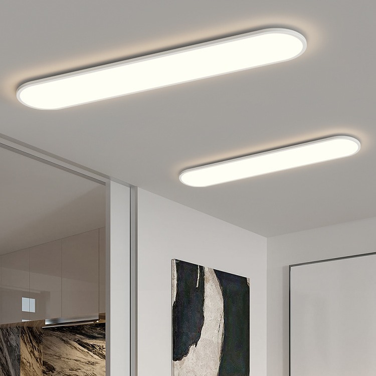 超薄全光譜過道走廊陽檯燈現代簡約極簡衣帽間長條入戶玄關吸頂燈