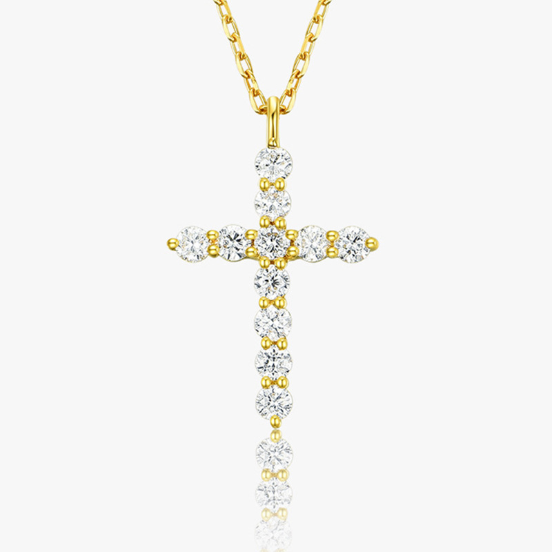 925 Sterling Silver Pendant Material 925 Sterling Silver Cross Pendant Necklace