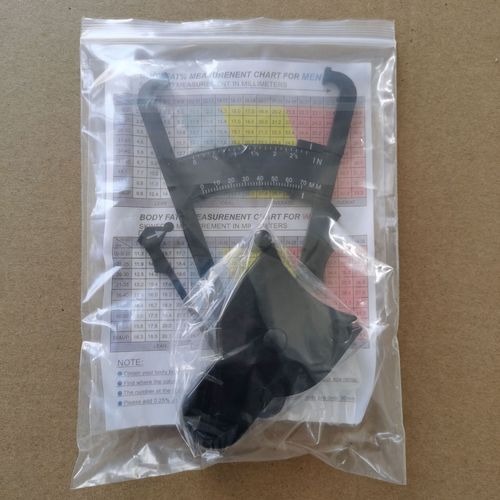 Fat caliper, waist circumference ruler combination set, body fat measuring instrument, sebum pliers measuring clip, Y-shaped ruler set