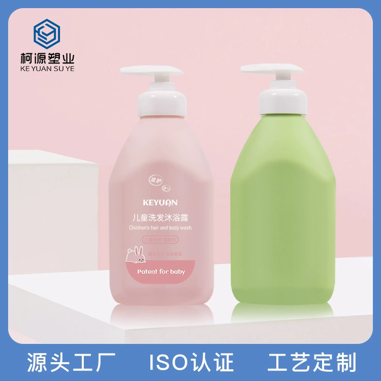 Индивидуальная бутылка для лосьона из плюшевого материала объемом 500 мл/300 мл, HDPE бутылка для детского геля для душа, шампуня, лосьона для тела