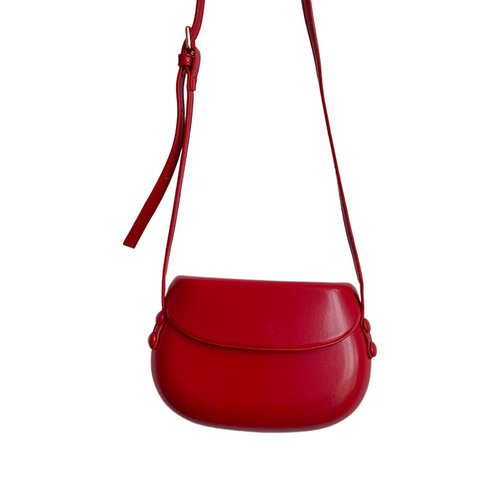 2024 Korean version niche design mini mobile phone bag sweet and fresh candy color one-shoulder cross-body saddle bag for women trendy