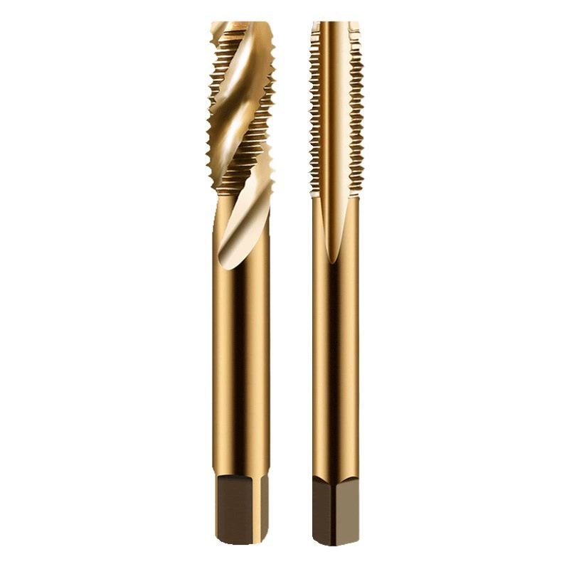 Метчик из быстрорежущей стали M35 с содержанием кобальта для машинного использования, метчик для нержавеющей стали с прямой спиральной канавкой, обратное нарезание резьбы, предотвращение обрывов резьбы M4 M6.