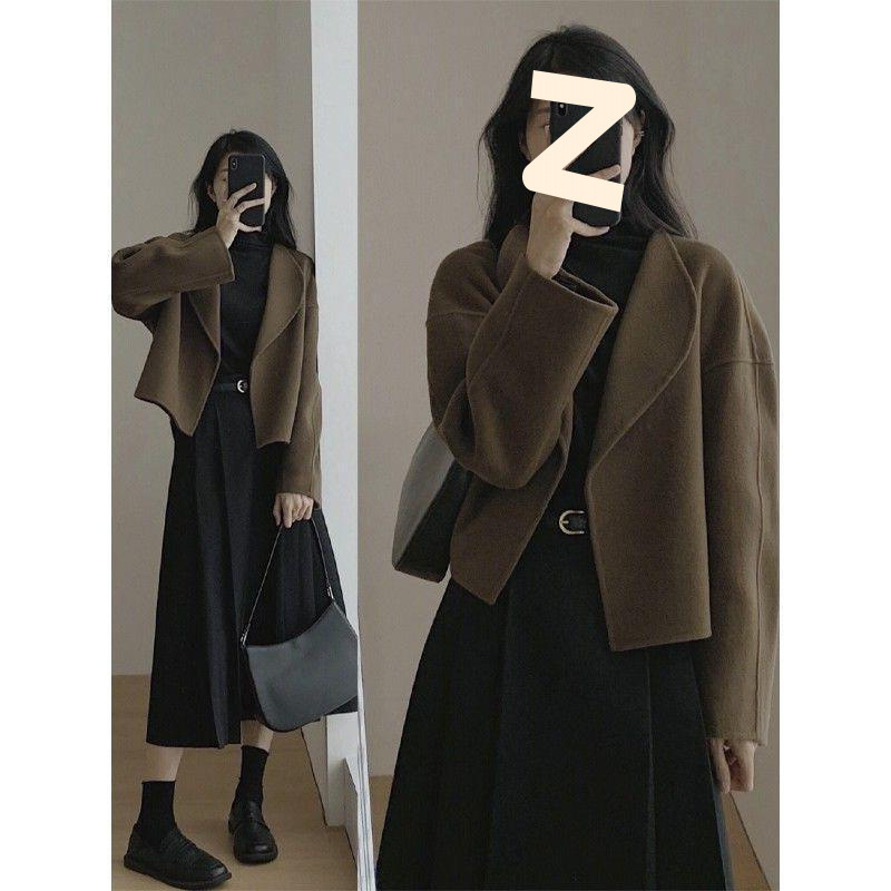 春秋女装奶系穿搭温柔感时尚套装女款小香风连衣裙子两件套装韩版|undefined