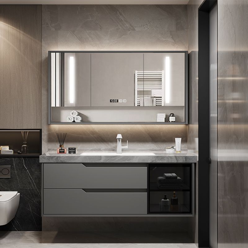 Light Luxury Solid Wood Bathroom Cabinet Rock Plate Seamless Ceramic Integrated Wash Basin Toilet Sink Washbasin Cabinet Combination Light Luxury Solid Wood Bathroom Cabinet Rock Plate Seamless Ceramic Integrated Wash Basin Toilet Sink Washbasin Cabinet Combination