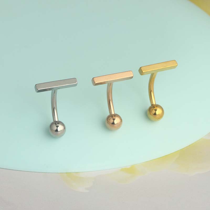 Labret piercing jewelry detail image