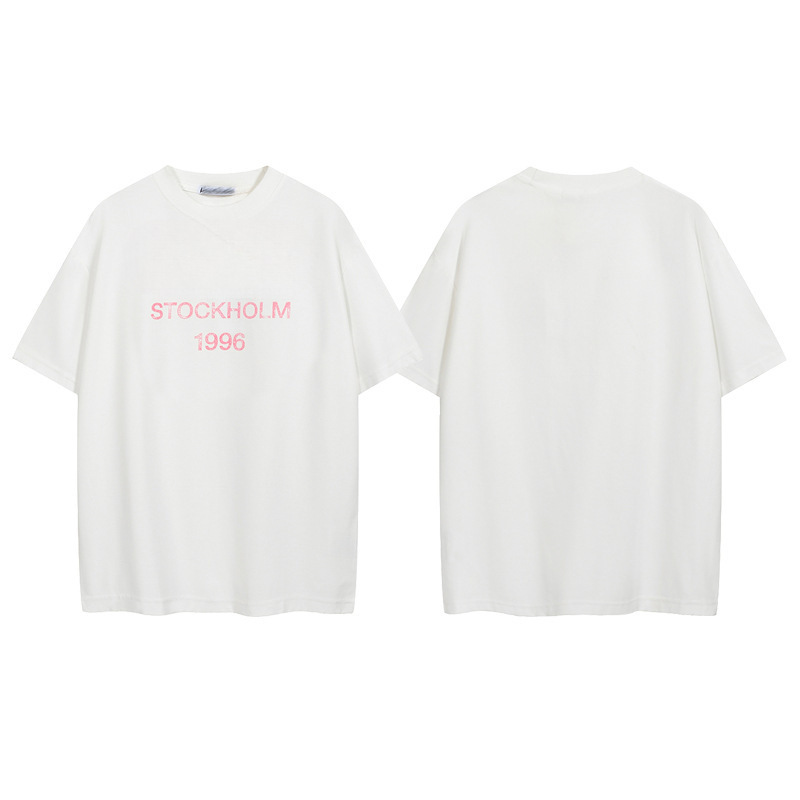 8046 화이트 핑크 글자