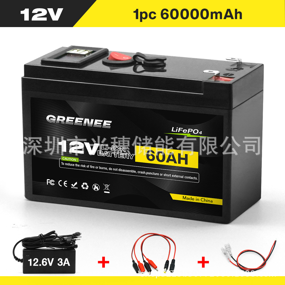 150000mAh célula de fosfato de hierro de litio 12V fuente de alimentación de almacenamiento de energía al aire libre estándar BMS carga segura