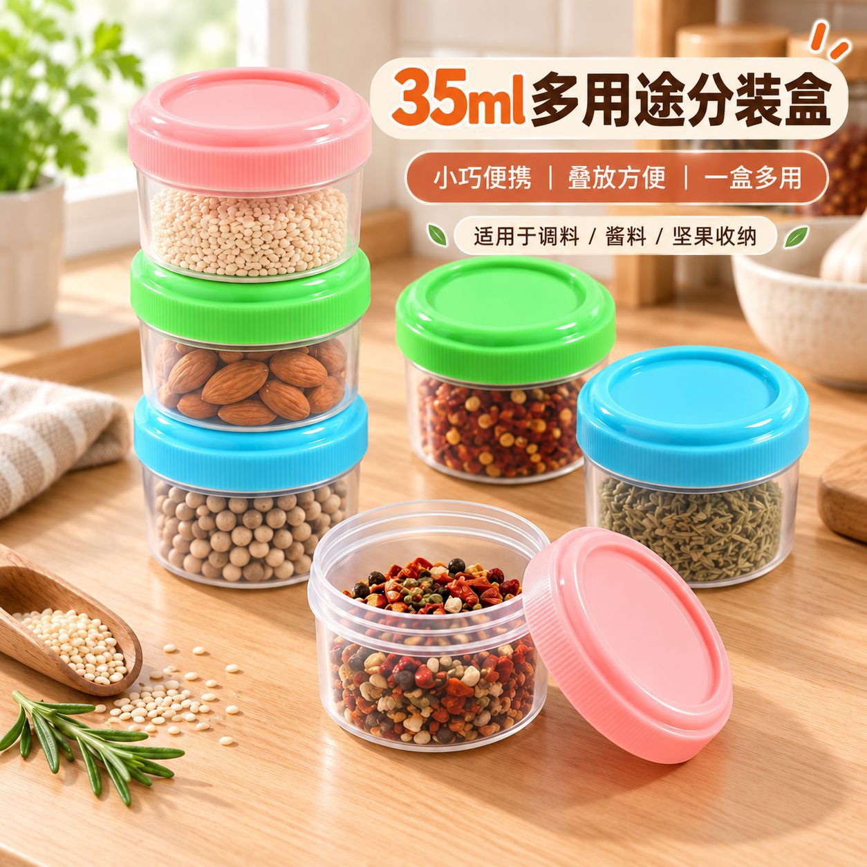 Frascos de plástico, recipientes para salsas, vasos para salsa de tomate de 35 ml, frascos para alimentos, frascos para envasar galletas.