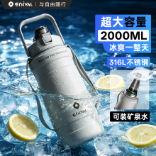 316不锈钢保温壶大容量外出携带运动户外水壶保温杯保冷冰杯水杯
