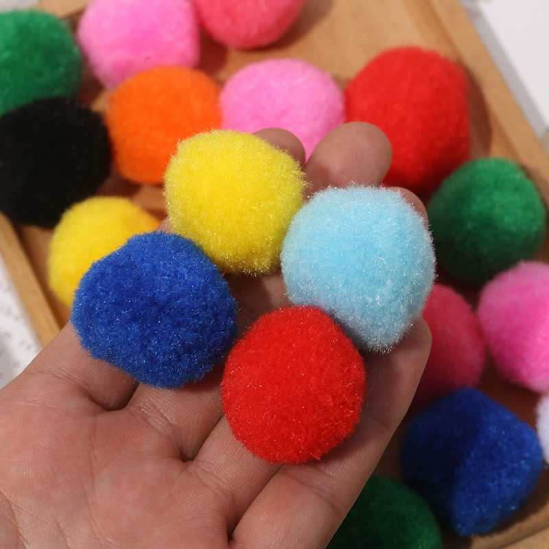 Поставка лотом, 5 см цветной полипропиленовый шерстяной помпон для детского DIY, большой помпон, новогодняя игрушка-снежок