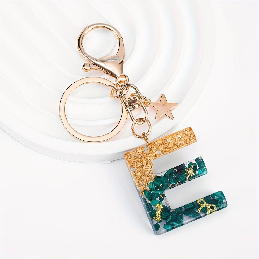 30g Weight Lobster Trigger Clasp Closure Clasp Closure Type Keychain Classification Daily Occasion Resin Material Letter, Star Pattern Women's Gender Marine Style, Sweet Style Marine Style Sweet Letter Star Resin Women's Lobster Trigger Clasp Closure Keychain 5