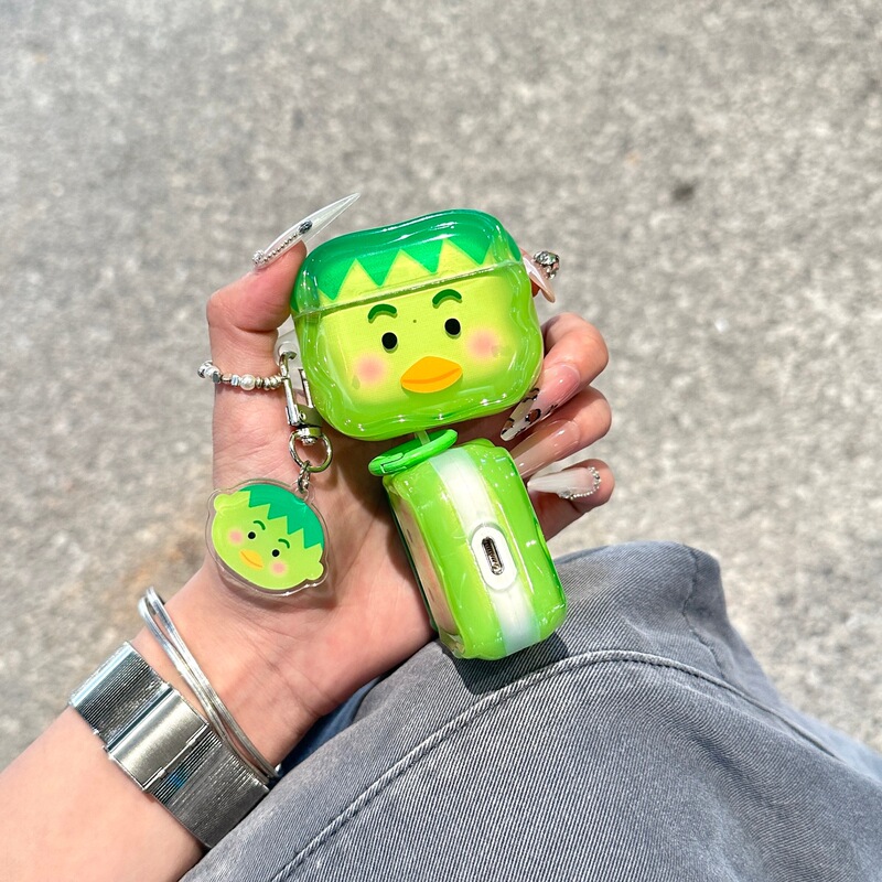 Funny Expression Kappa Suitable for Airpods4 Protective Cover New Ipod Apple Headphone Case with Pendant 2Nd Generation No Funny Expression Kappa Suitable for Airpods4 Protective Cover New Ipod Apple Headphone Case with Pendant 2Nd Generation No