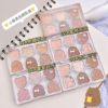Eyeshadow palette, matte universal face blush, eye shadow for contouring, with little bears, six colors