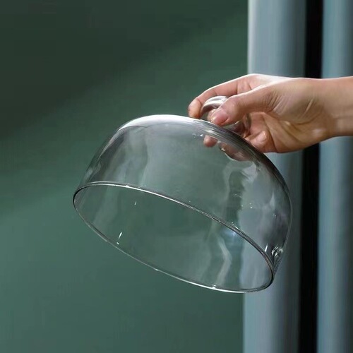 Multi-size transparent preservation glass lid Lead-free glass cover storage dustproof Breadfruit tasting plate lid