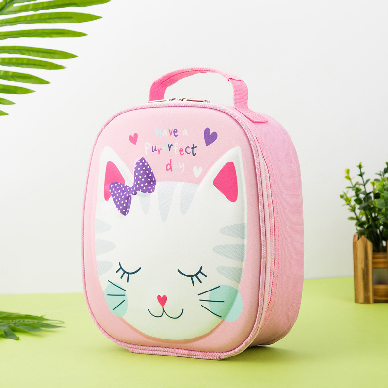Nuevo Unicornio Bolsa de almuerzo para niños portátil de dibujos animados estudiante aislamiento lindo bolsa de aislamiento almuerzo caja chica amigable con el medio ambiente