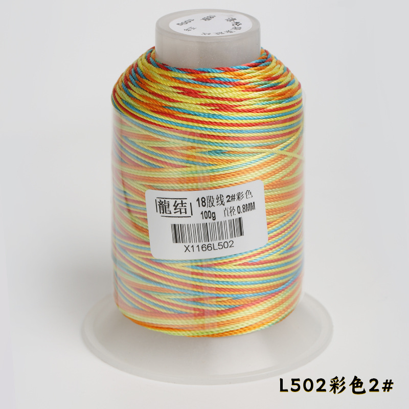 Nuevo dragón de 18 hebras de alambre teñido de 0,8 mm de grosor DIY pulsera collar tejido a mano multicolor opcional