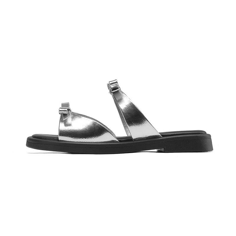 Zapatillas de piso plano de la antigua mujer 2026 nuevo estilo de primavera con falda de moda de noche francesa suave zapatillas frías