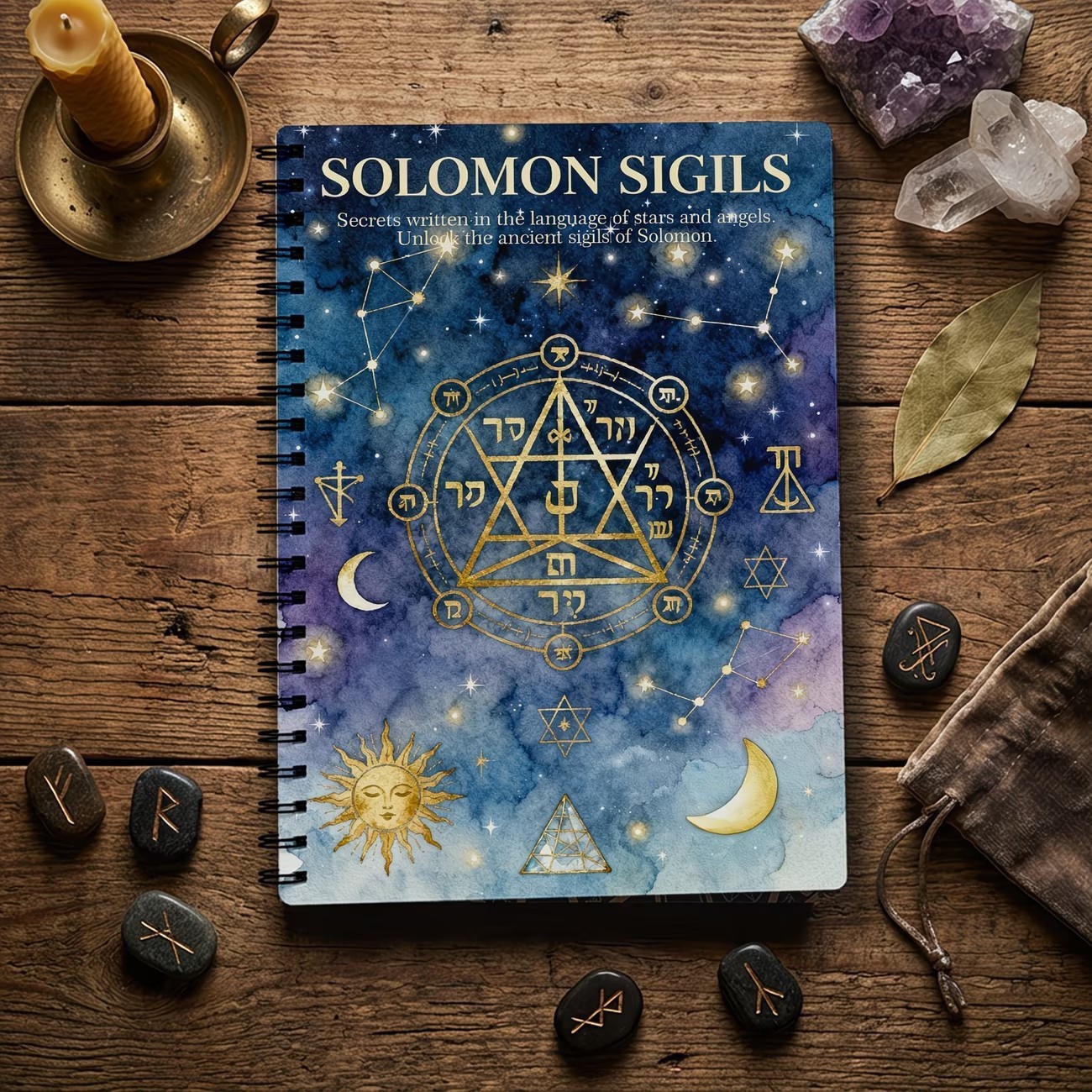 跨境爆款精装所罗门之钥KEY OF SOLOMON所罗门符印日记手册记事本
