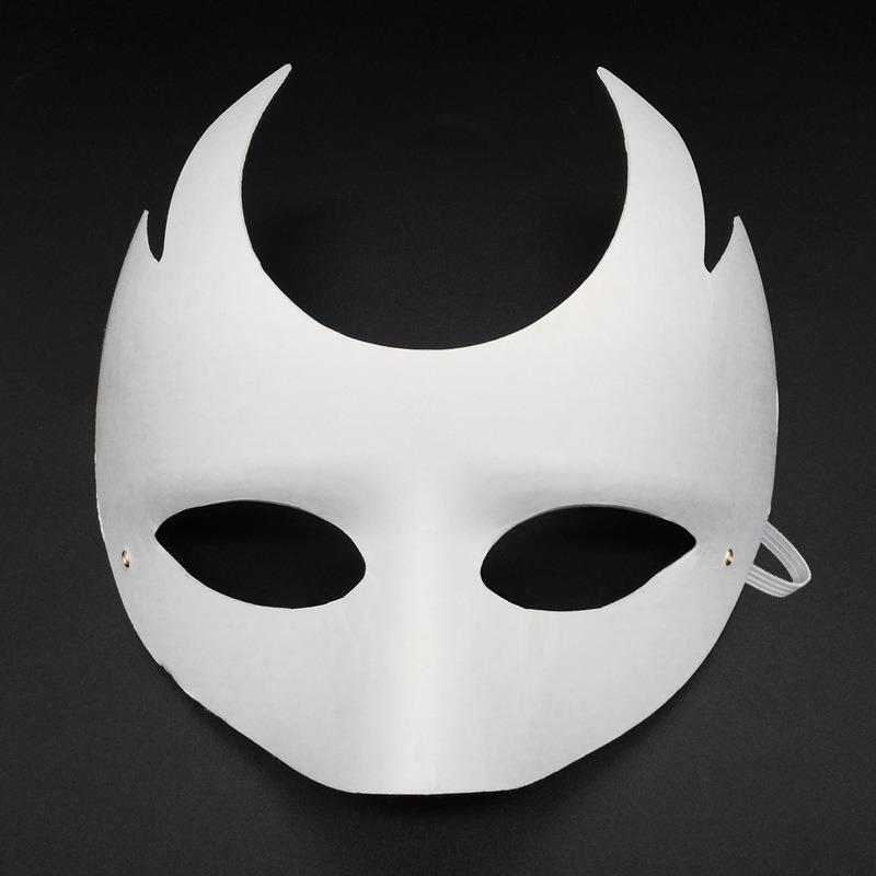 Pulpa DIY transfronteriza máscara en blanco pintada a mano máscara de papel blanco para niños auxiliares de enseñanza de jardín de infantes máscara de pintura al por mayor