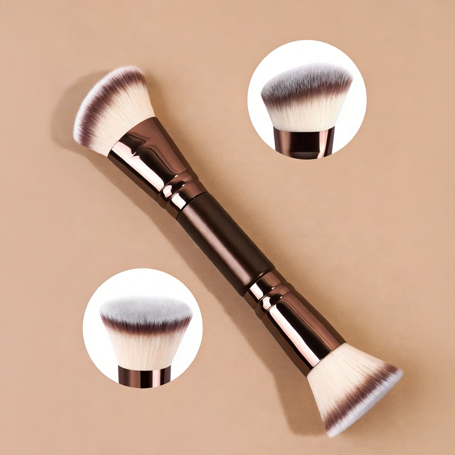 6-teiliges Makeup-Pinsel-Set mit Foundation-, Puder-, Rouge-, Concealer-, Eyeliner- und Augenbrauenpinsel