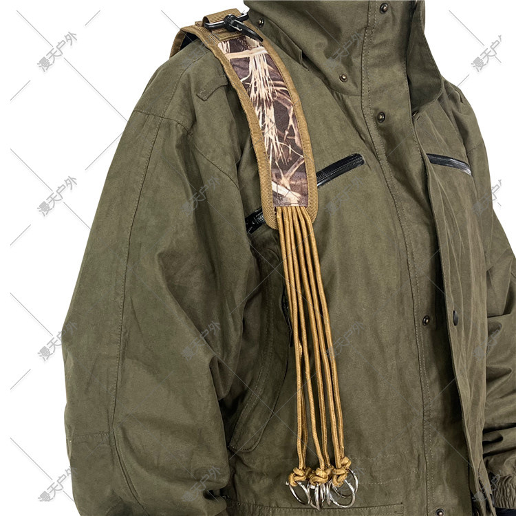Cross -border outdoor cashmere camouflage duck straps 12 ring camouflage hunting accessories hunting decoy stra 2