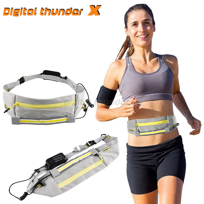 Cross-border COB noche corriendo cintura bolsa de luz Cinturón de luz corriendo deportes equipo cintura bolsa LED deportes cintura bolsa fitness correr Luz