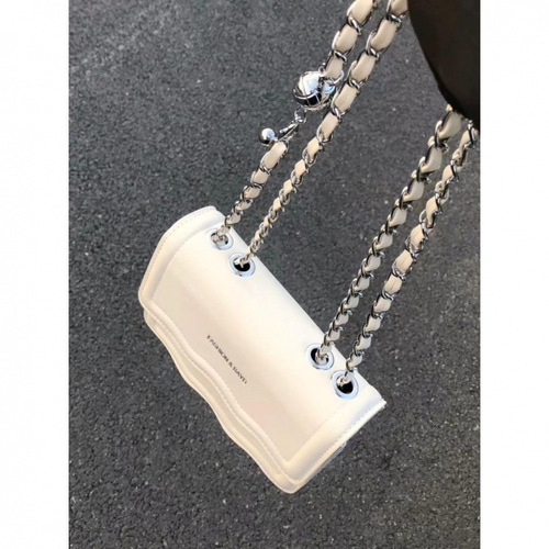 Original Niche Design Wave Versatile Small Square Bag High-End Chain Crossbody Bag Trendy Single Shoulder Bag