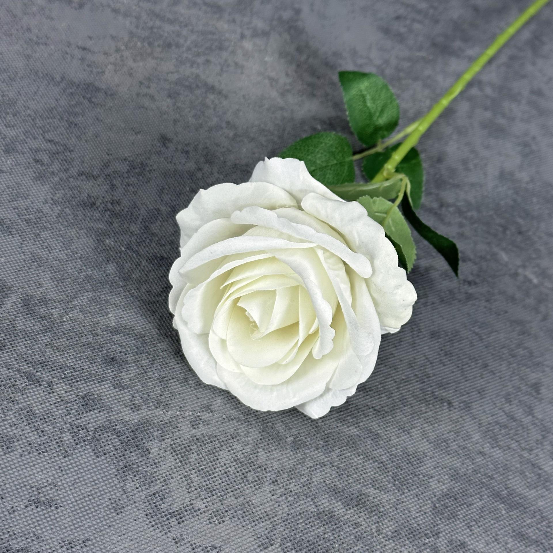 Rosas de tela única flores de tela