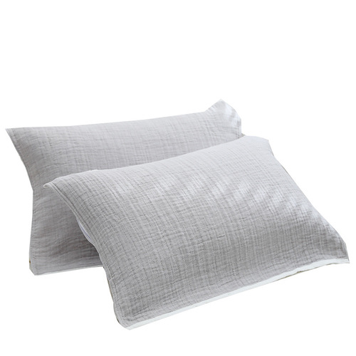 Delivered on behalf of pure cotton pillow covers, fixed, non-slip, non-falling, cotton four-layer gauze, high-end pillow cushions, couple set