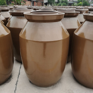 Sichuan Longchang factory supplies 1200kg 1000kg 1 ton 2000kg clay pottery pickle jar pickle jar