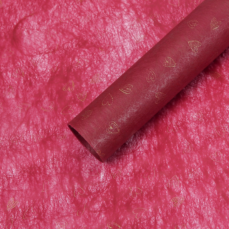 Papel de Regalo Rojo con Diseño de Flores para Bodas, Papel Festivo, Papel de Arte, Materiales de Embalaje Florales, Embalaje de Flores para Manualidades