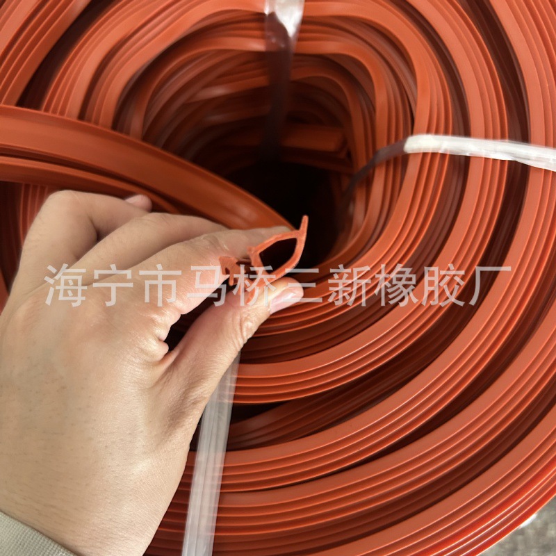 硅胶烘箱烤箱门缝硅胶密封条异型发泡硅胶条耐高温硅胶密封条