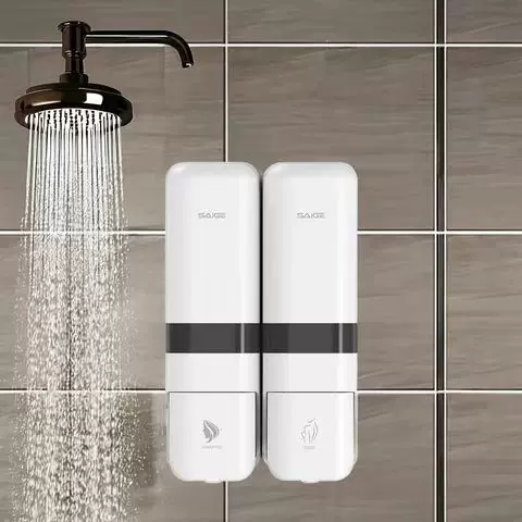 卫生间洗手液机挂壁器沐浴露壁挂式皂液器洗发水按压瓶盒子赛戈