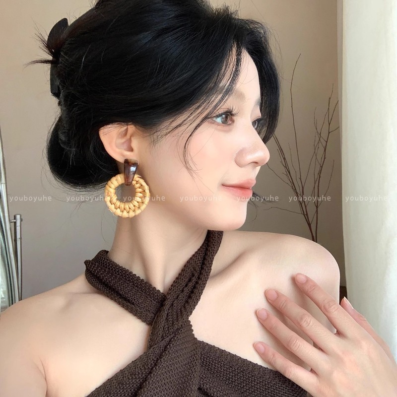 温柔风花朵锆石流苏耳环女轻奢高级感独特设计精致耳钉夸张耳饰品|undefined