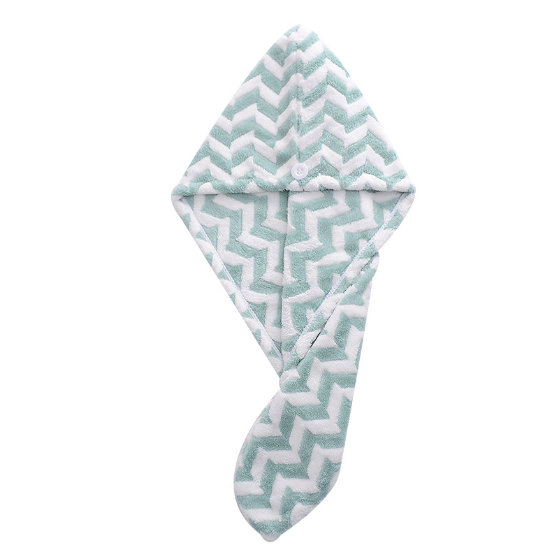 厂家直销超细纤维速干吸水干发帽女水波纹珊瑚绒干发巾包头巾定制|ru