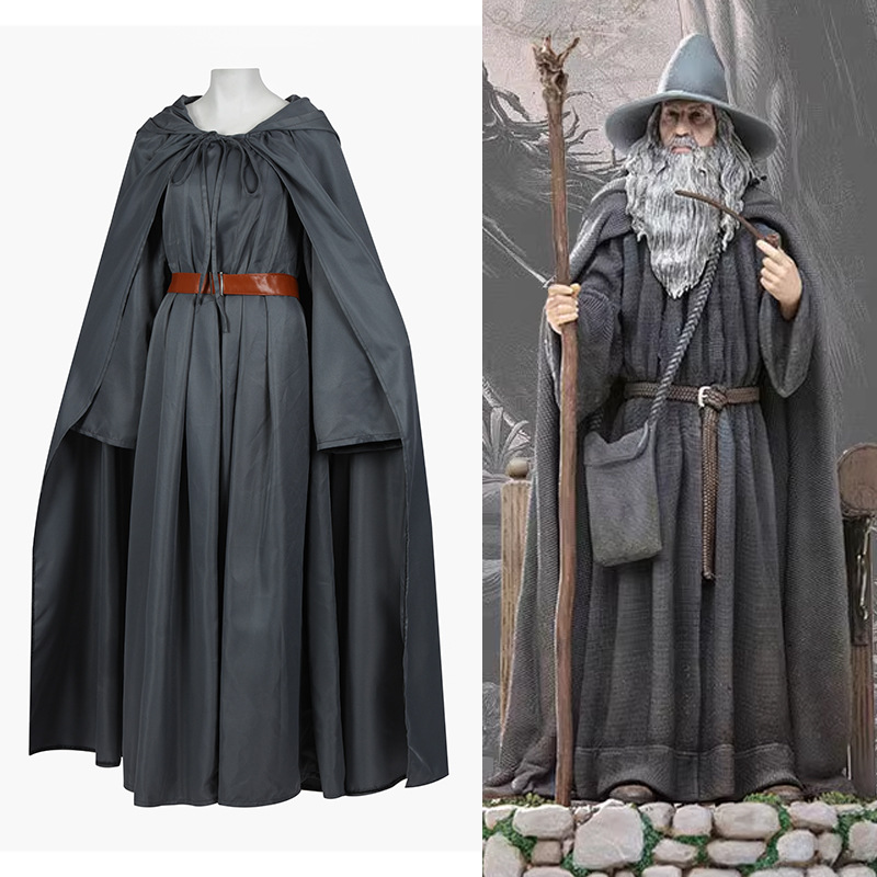 Gandalf cosplay costume from Lord of the Rings, the Grey Wizard Gandalf cosplay outfit