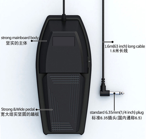 New electric piano sustain pedal midi synthesizer electronic piano hand-rolled piano pedal universal for keyboard instruments