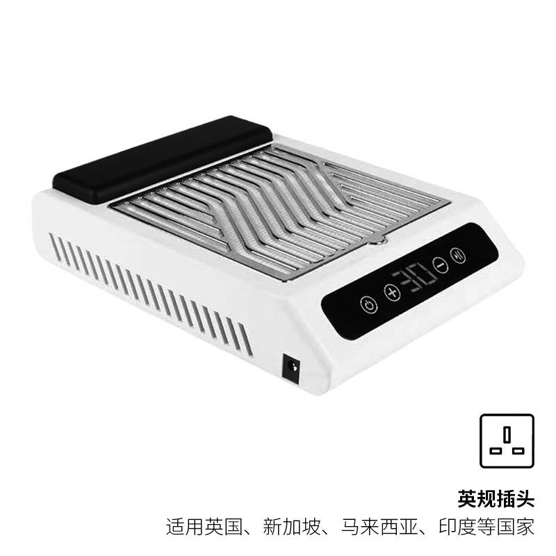 aspirador de uñas de alta potencia silenciosa succión gran aspirador de escritorio ajustable de velocidad con pantalla de filtro herramienta de manicura