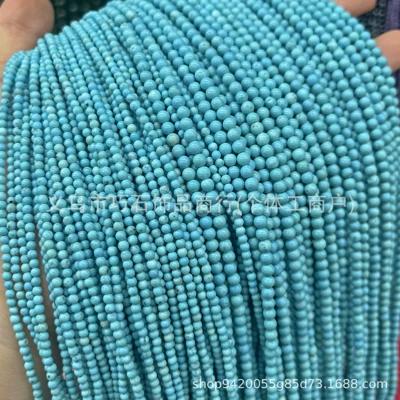 2-3mm Natural Raw Mineral Blue Turquoise Zərgərlik ara hissələri