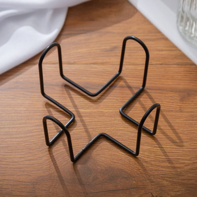 杯垫铁架子亚马逊碗垫铁艺架三角铁架碗垫放置架沥水架