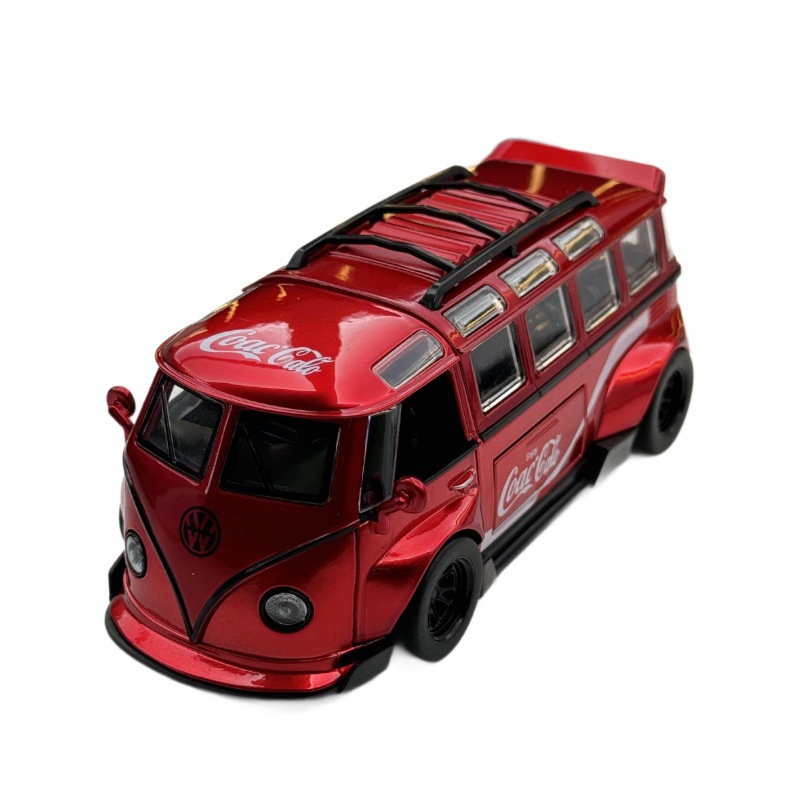 1: 32 Volkswagen T1 autobús Coca-Cola Koenigsegg Porsche 911 aleación juguete modelo